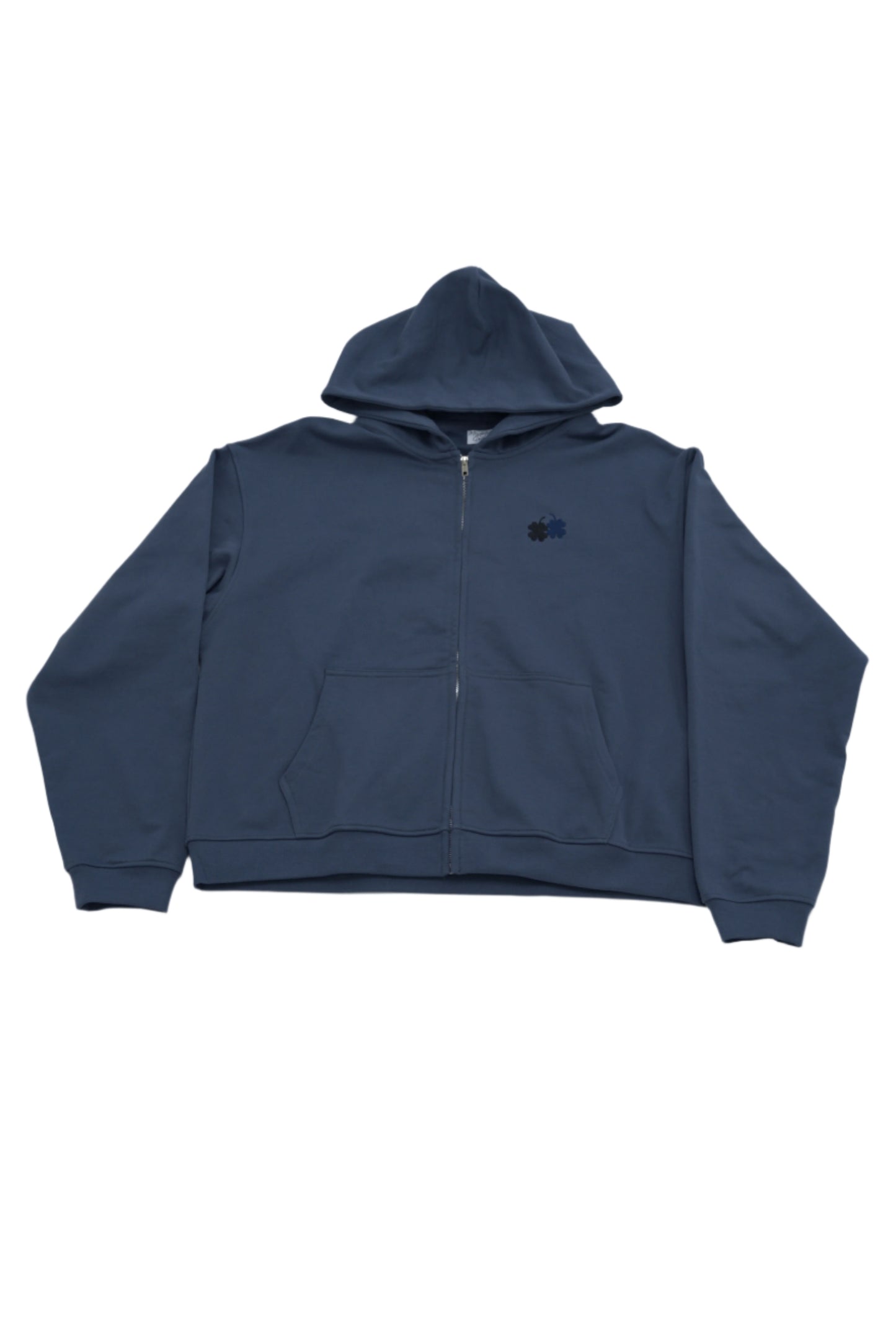 Signature Clover Hoodie - Steel Blue