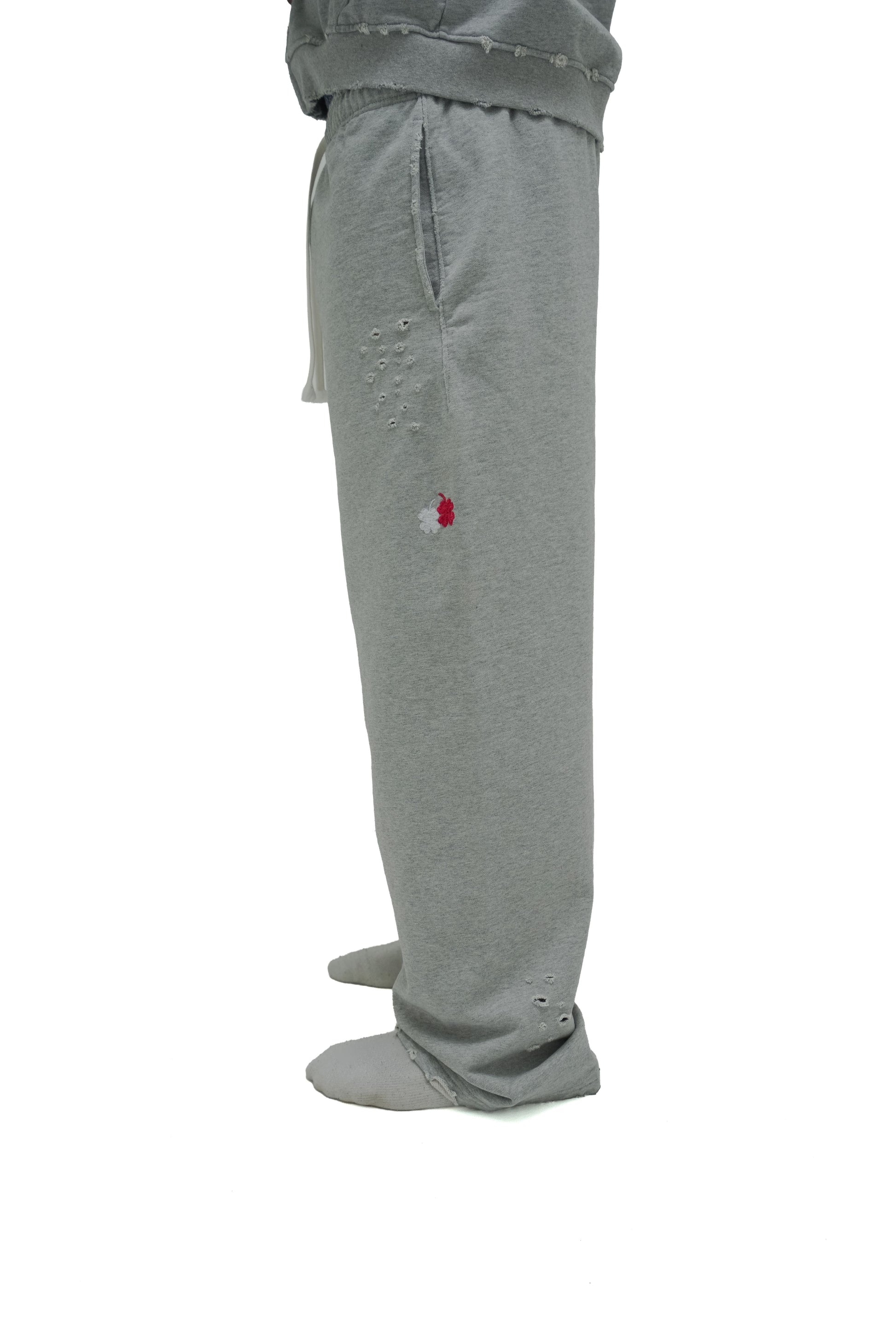 ‘Worn’ Sweatpants - Heather Grey