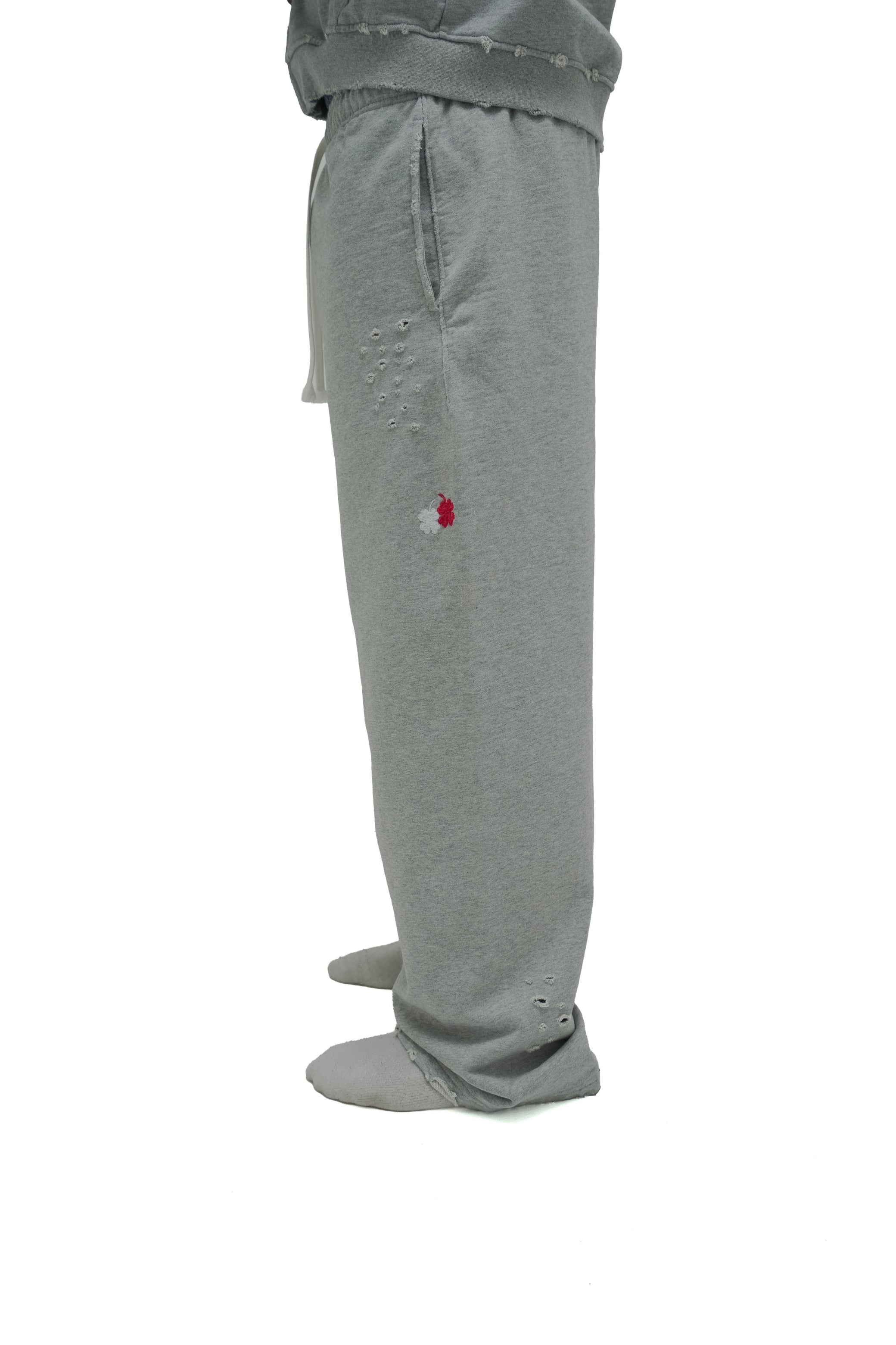 ‘Worn’ Sweatpants - Heather Grey
