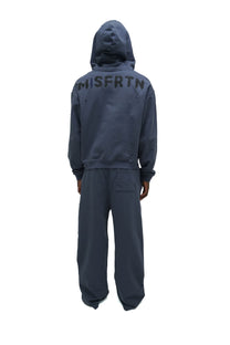 ‘Worn’ Hoodie - Washed Steel Blue