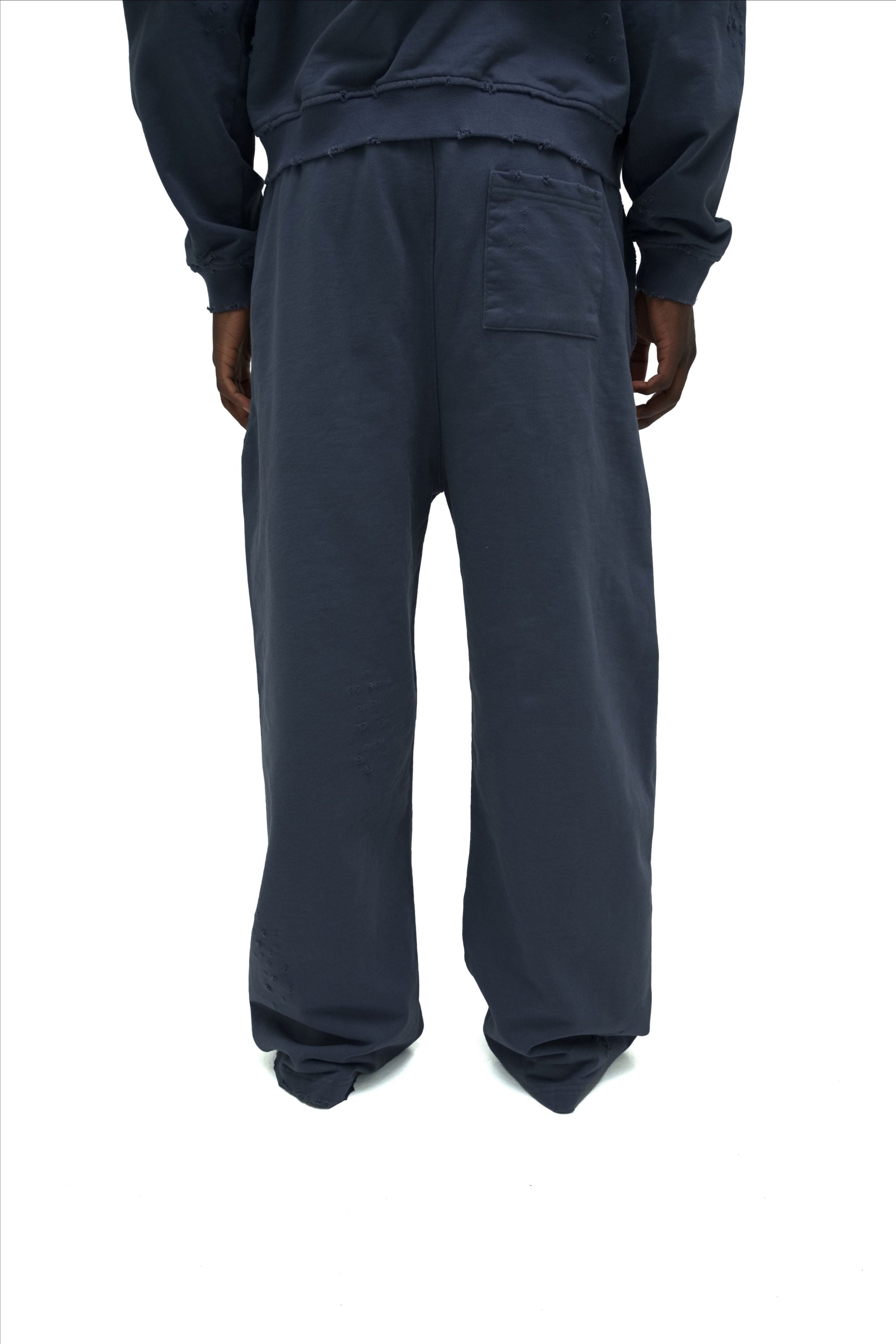 ‘Worn’ Sweatpants - Washed Steel Blue